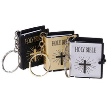 Load image into Gallery viewer, Mini English Holy Bible Keychain