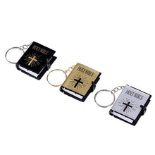 Load image into Gallery viewer, Mini English Holy Bible Keychain