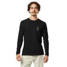 Load image into Gallery viewer, Marble Logo Long Sleeve Fitted Crew