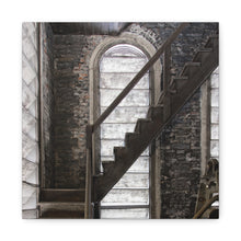 Load image into Gallery viewer, Marble Church Bell Tower Staircase Photo- Matte Canvas Wall Art
