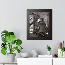 Load image into Gallery viewer, Bell Tower Poster — Vintage Architectural Black &amp; White Framed Wall Art
