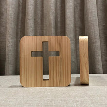 Load image into Gallery viewer, USB 3D glow Wood jesu cross christiana Gift For Church Souvenirs christian religious catholicism orthodox Christian Wall Crosses
