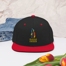 Load image into Gallery viewer, Marble Church Logo Snapback Hat
