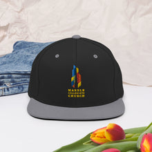 Load image into Gallery viewer, Marble Church Logo Snapback Hat
