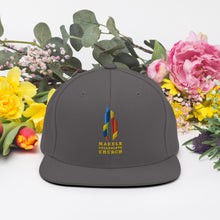 Load image into Gallery viewer, Marble Church Logo Snapback Hat
