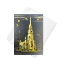 Load image into Gallery viewer, Marble Church Christmas Angels Greeting card
